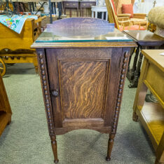 Antique Glass Top Cabinet