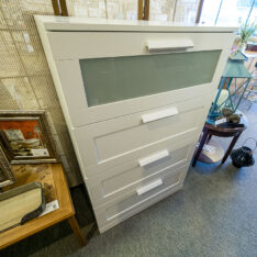 White Four Drawer Chest