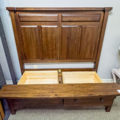 Brushed Mahogany Queen Bed