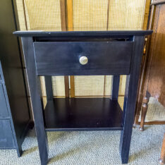 Black Table with One Drawer