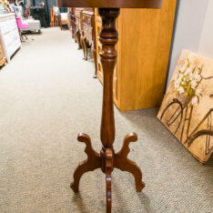 Cherry Pedestal Accent Table