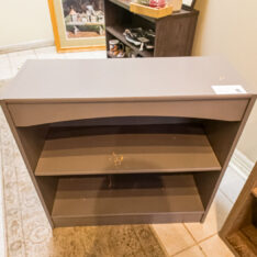 Painted Grey Bookcase- As Is