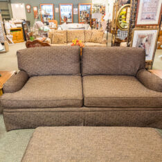 Upholstered Sofa w/Ottoman