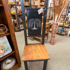 Folk Art Wood Chair