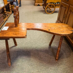 Antique Spinning Wheel Table