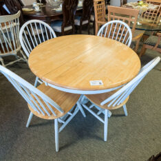 Natural/White 5PC Dining Set