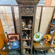 Carved Wooden Bookcase