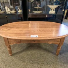 Oak Oval Coffee Table